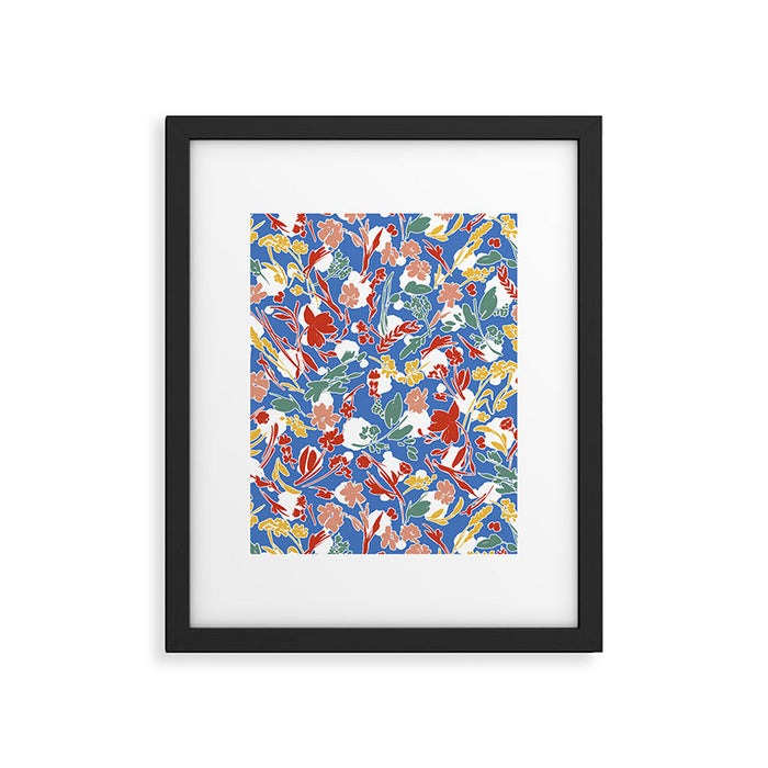Wild colorful flowery meadow B Framed Art Print Gallery Image 1