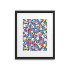 Wild colorful flowery meadow B Framed Art Print Gallery Image 6