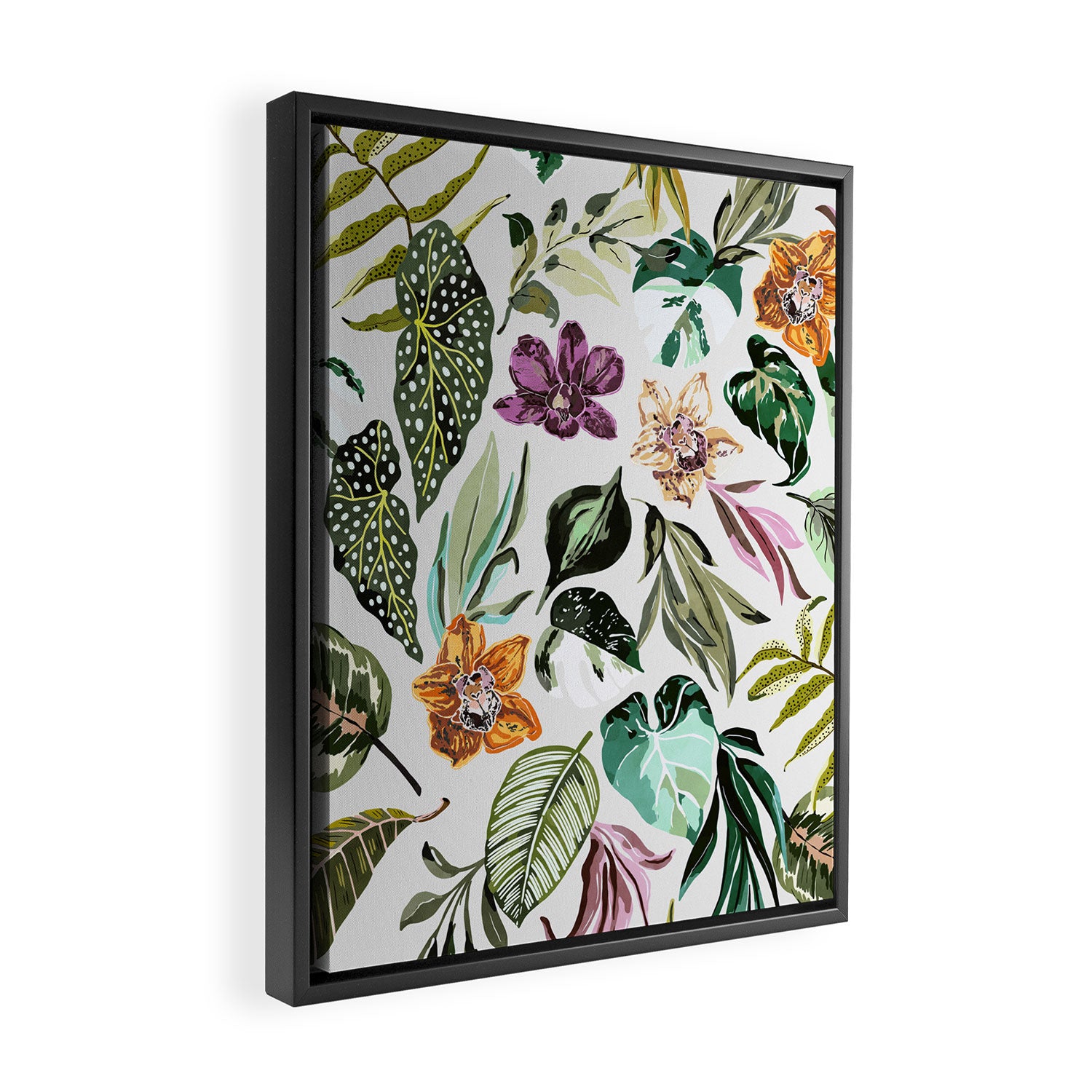 Wild colorful jungle FN7 Framed Canvas Print Gallery Image 2