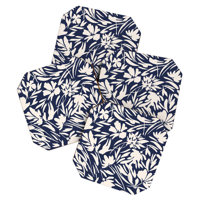 Wild floral strokes I Coaster Gallery Image 1