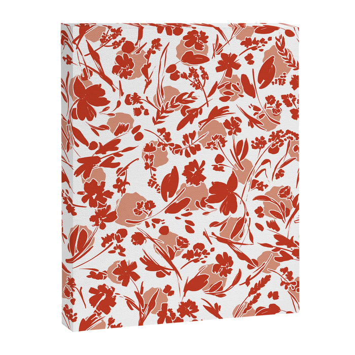 Wild flowering reddish meadow Canvas Print Gallery Image 1