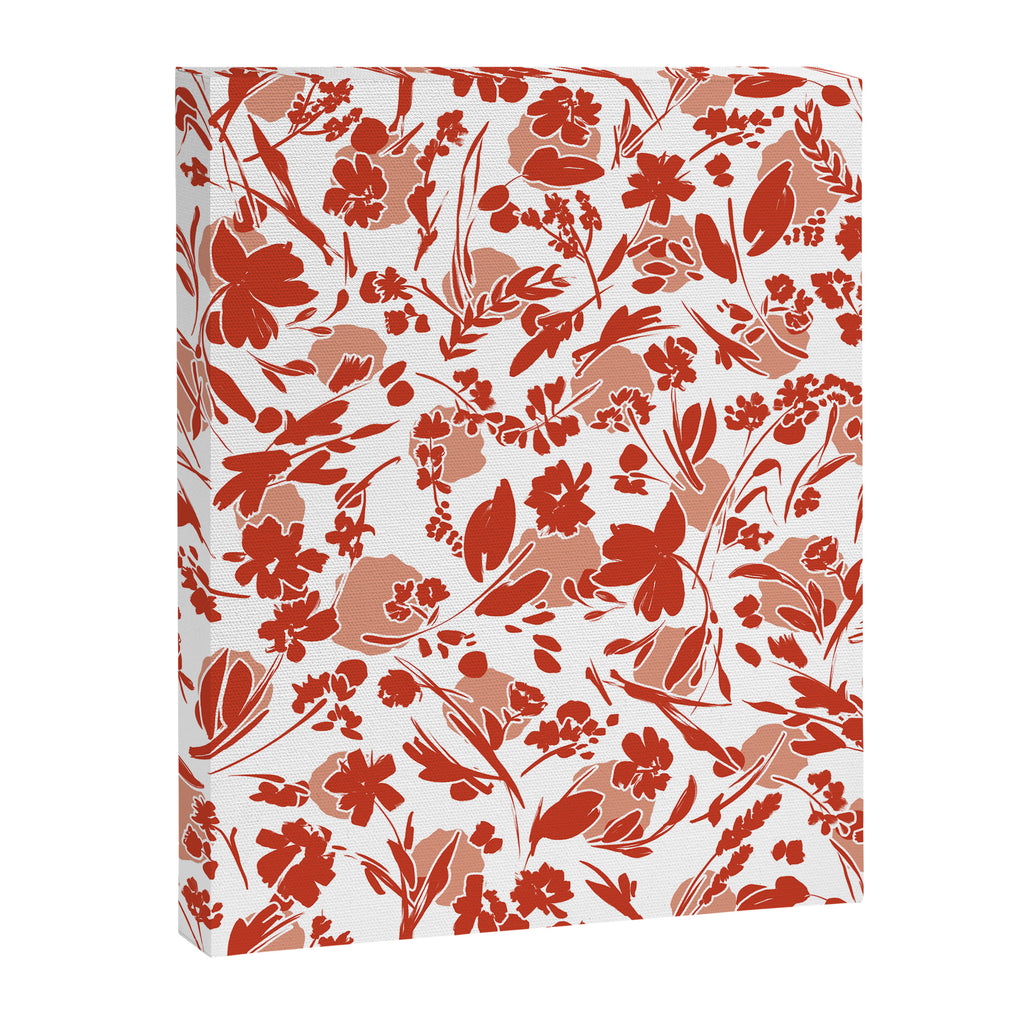 Wild flowering reddish meadow Canvas Print Gallery Image 8