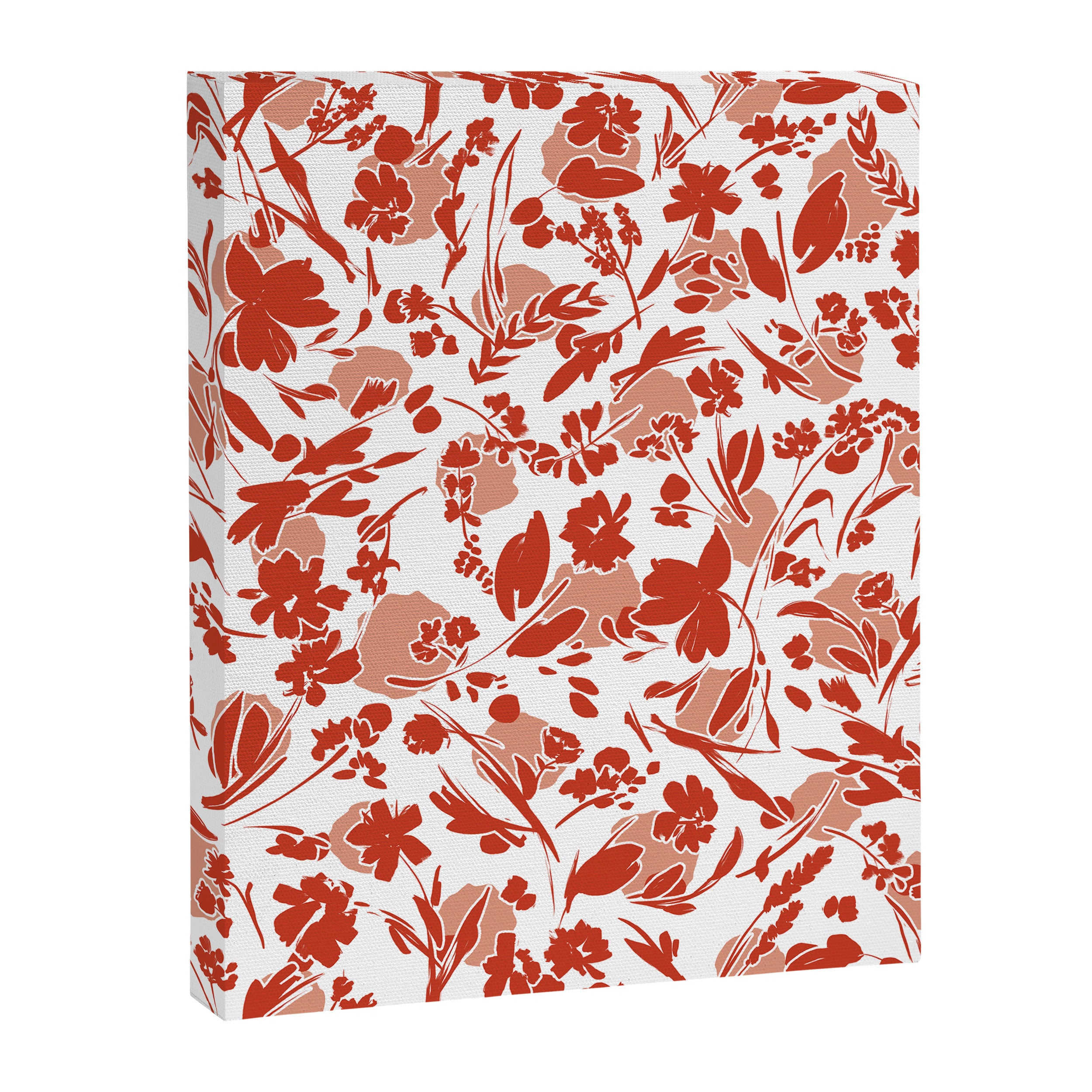 Wild flowering reddish meadow Canvas Print Gallery Image 8