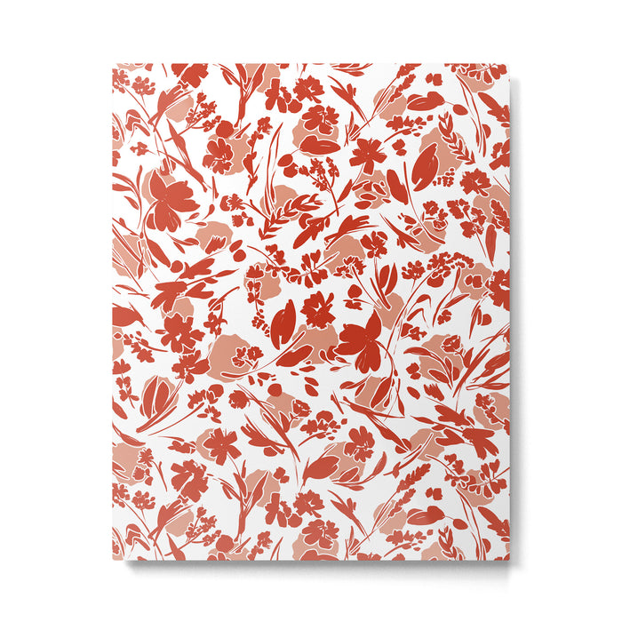Wild flowering reddish meadow Metal Print Gallery Image 1