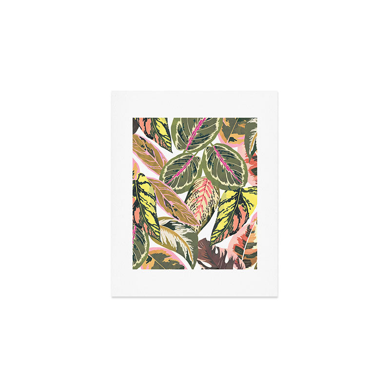 Wild jungle botanical leaves 63 Art Print Gallery Image 1