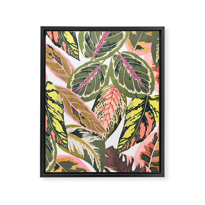 Wild jungle botanical leaves 63 Framed Canvas Print Gallery Image 1