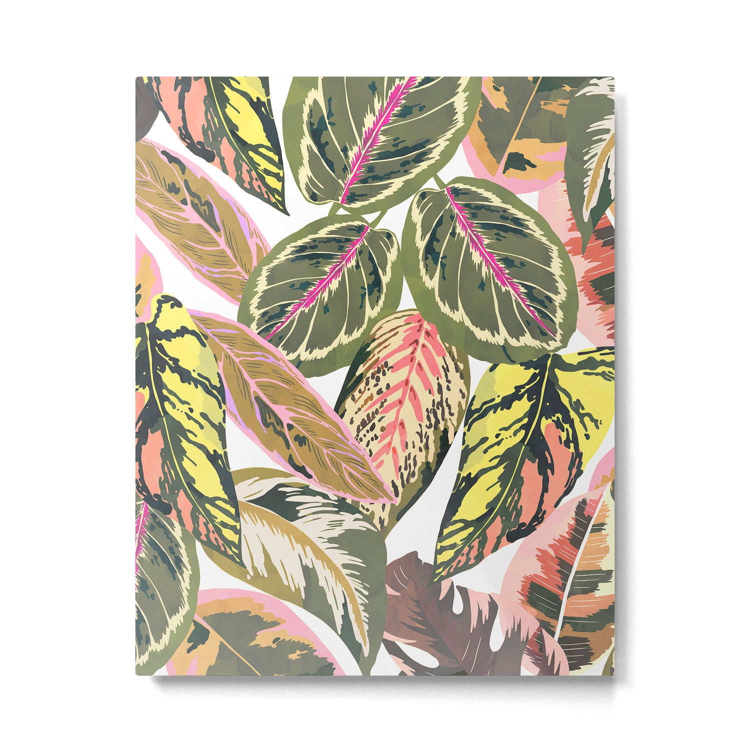 Wild jungle botanical leaves 63 Metal Print Gallery Image 6