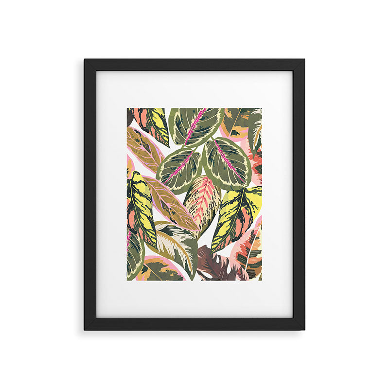 Wild jungle botanical leaves 63 Framed Art Print Gallery Image 6