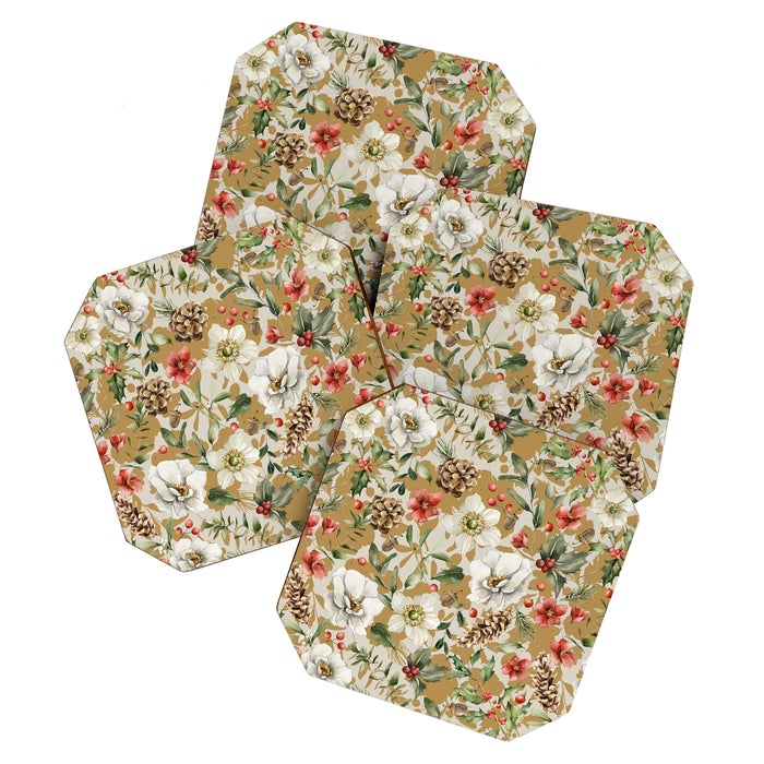 Winter flowers WP1 Coaster Gallery Image 1