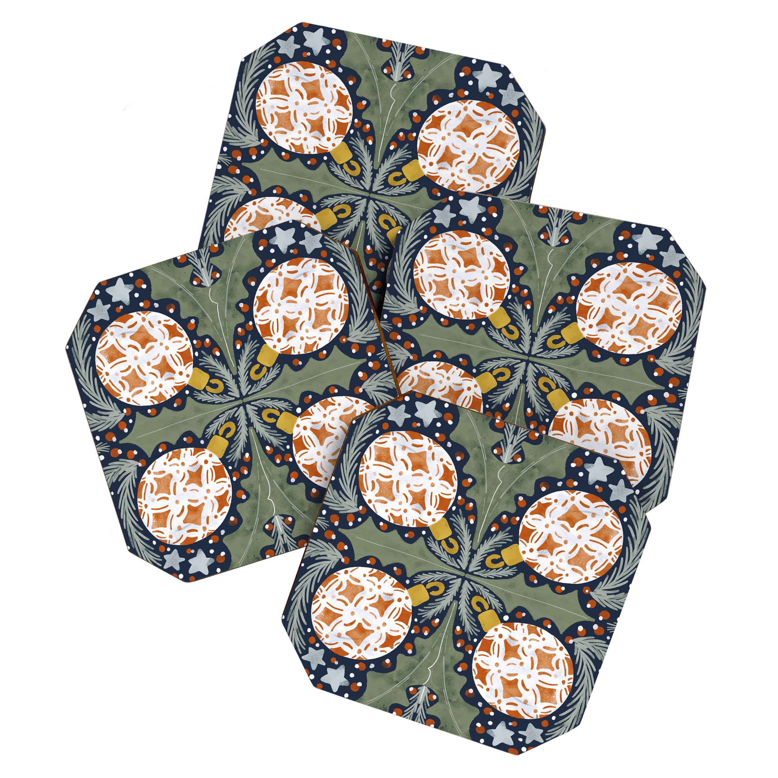 Yuletide Ornament Bliss Coaster Gallery Image 1