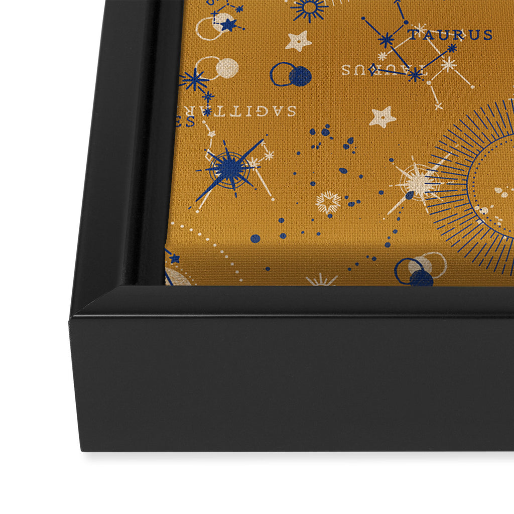 Zodiac abstract YB 1 Framed Canvas Print Gallery Image 3