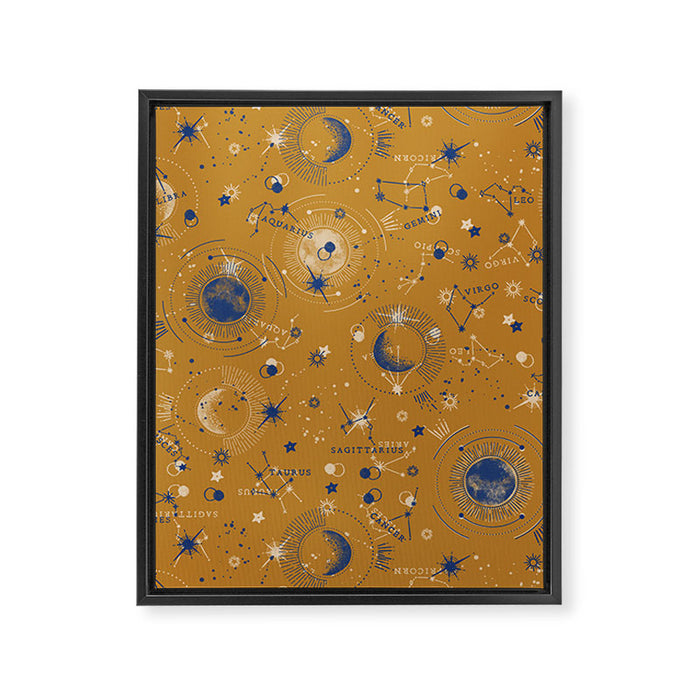 Zodiac abstract YB 1 Framed Canvas Print Gallery Image 1