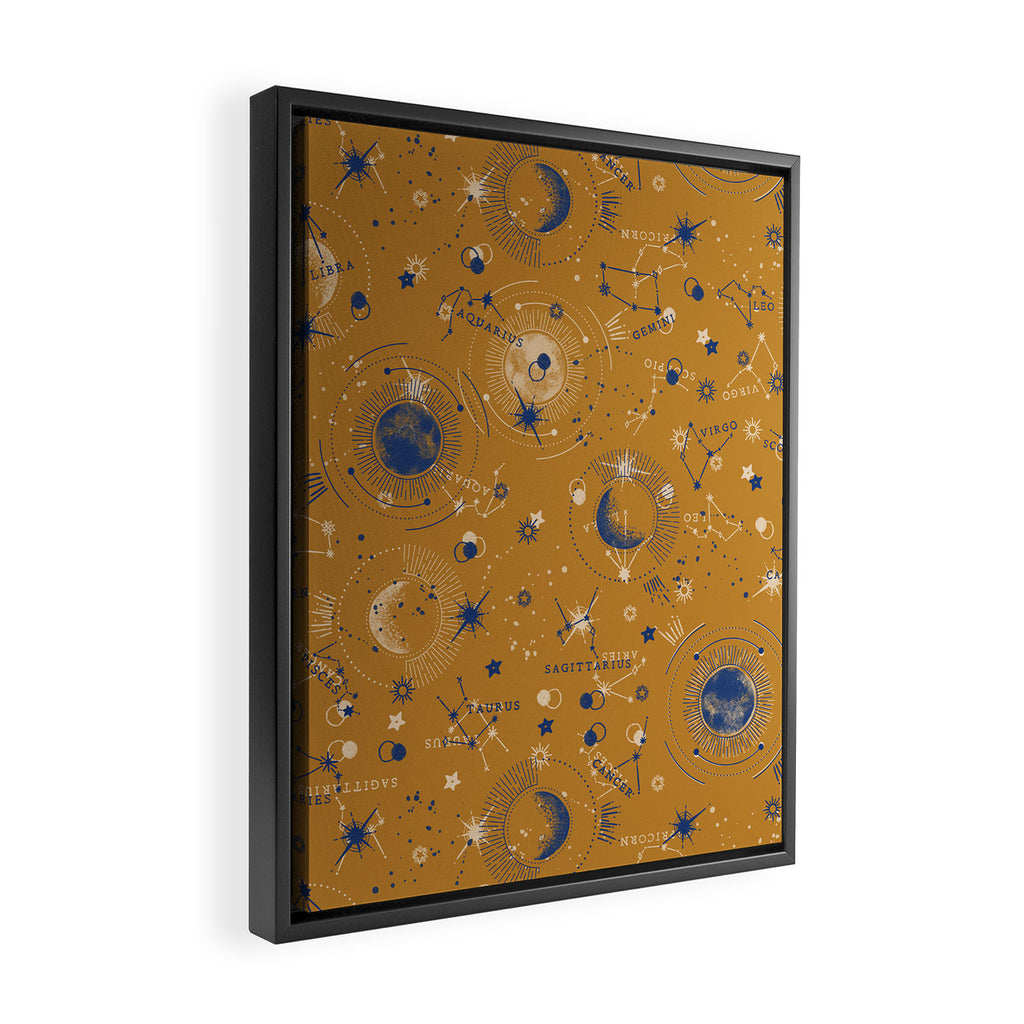 Zodiac abstract YB 1 Framed Canvas Print Gallery Image 2