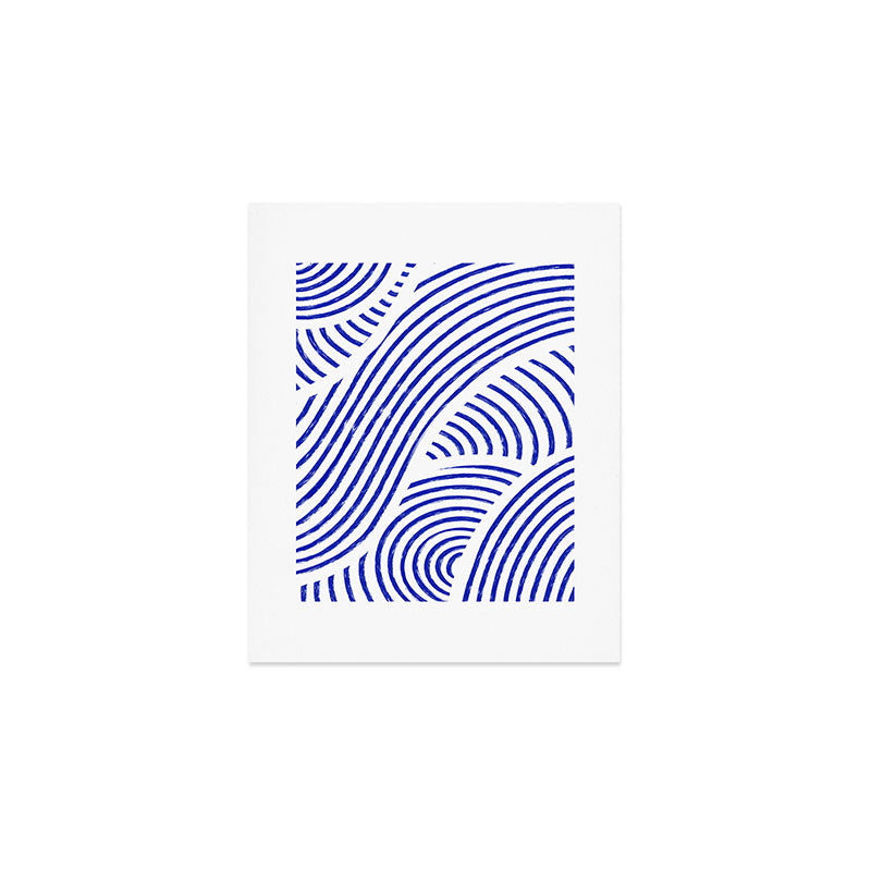 blue summer lines Art Print Gallery Image 1