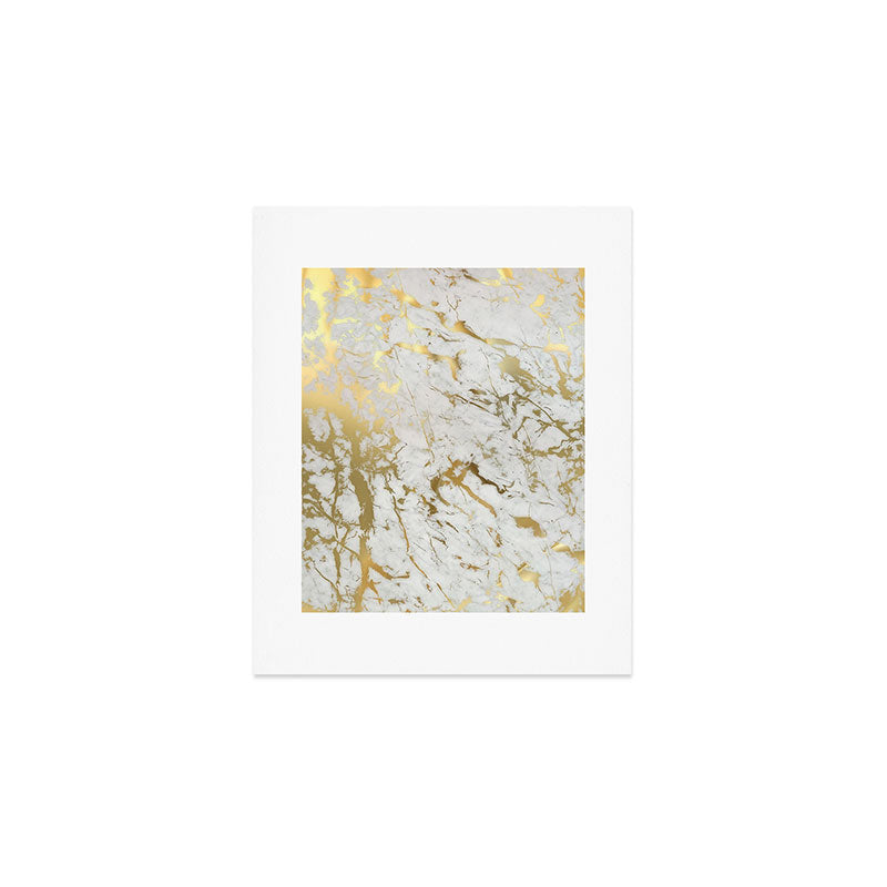 Gold marble Art Print Gallery Image 1