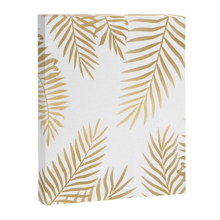 Gold palm leaves Canvas Print Gallery Image 1
