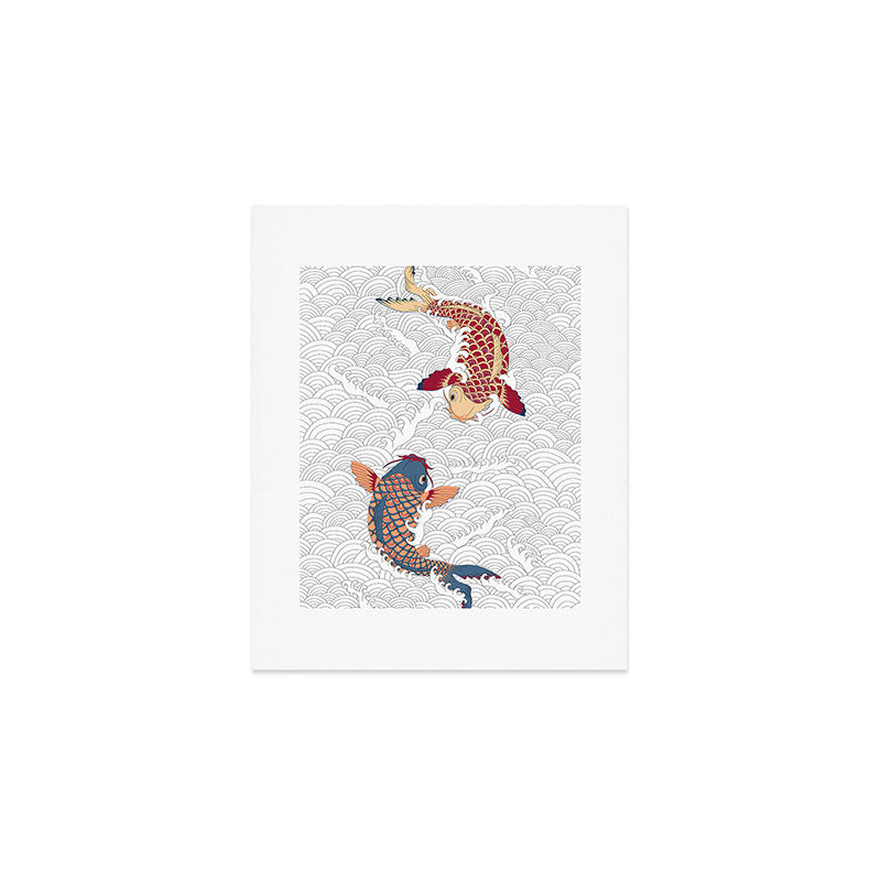 koi fish bold graphic Art Print Gallery Image 1