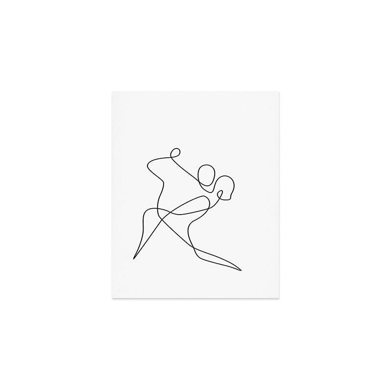 minimal line dance Art Print Gallery Image 1