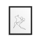 minimal line dance Framed Art Print Gallery Image 5