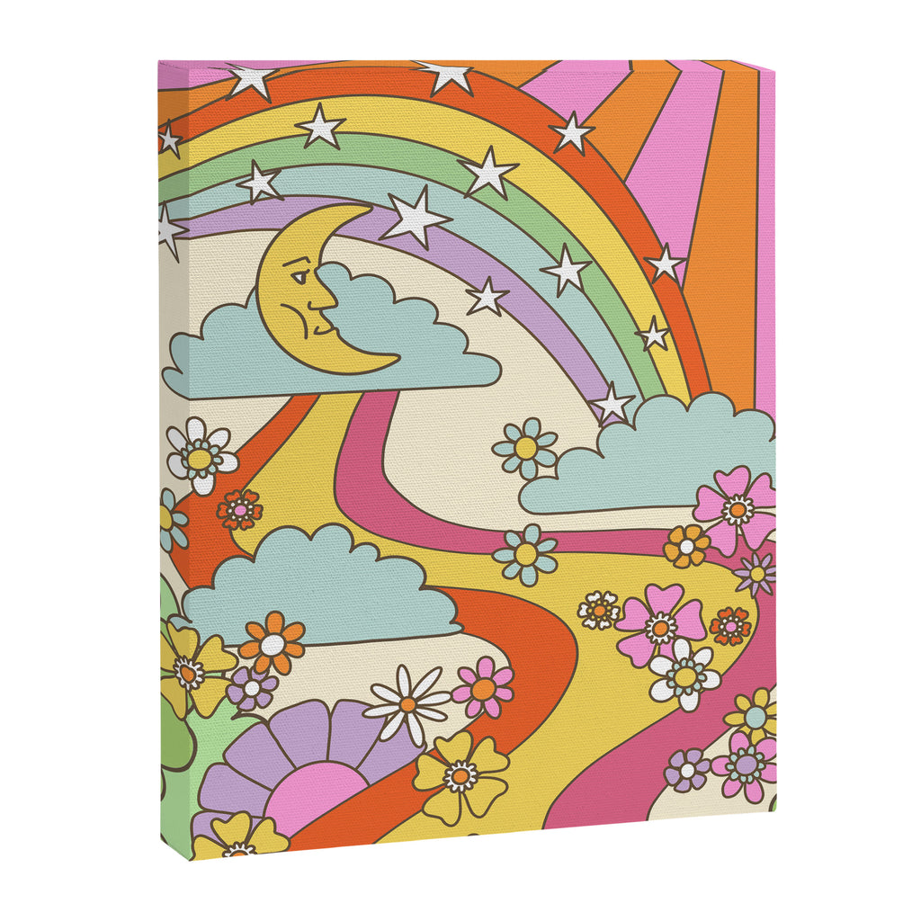 retro hippie boho print  Canvas Print Gallery Image 6