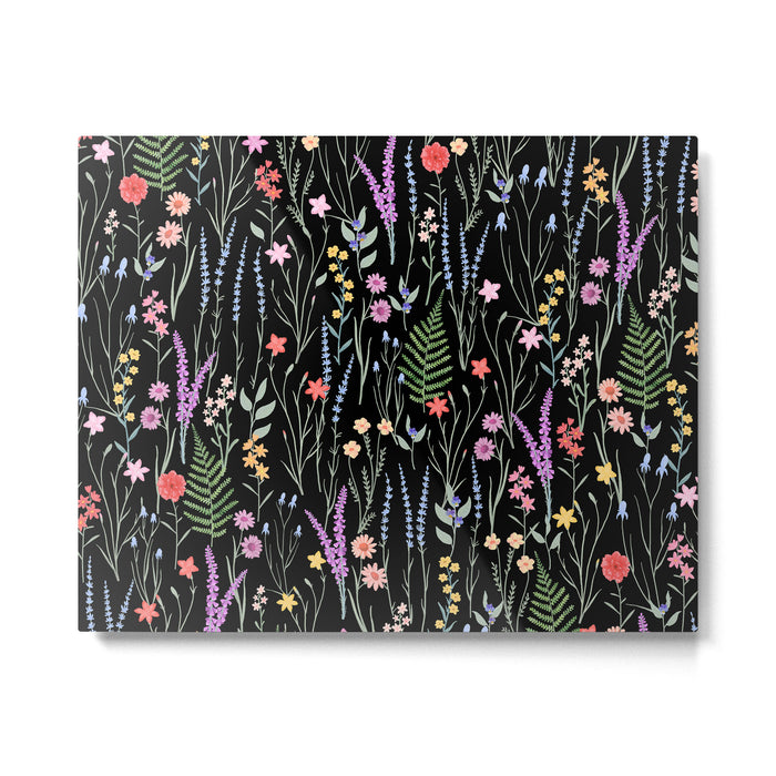 The meadows colorful floral pattern Metal Print Gallery Image 1