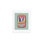 Tin of Love - Sardines in a Can with Heart Tail Art Print Gallery Image 1