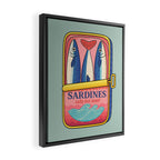 Tin of Love - Sardines in a Can with Heart Tail Framed Canvas Print Gallery Image 2