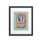 Tin of Love - Sardines in a Can with Heart Tail Framed Art Print Gallery Image 6