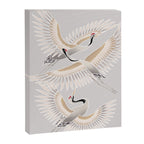traditional Japanese cranes bright illustration Canvas Print Gallery Image 6