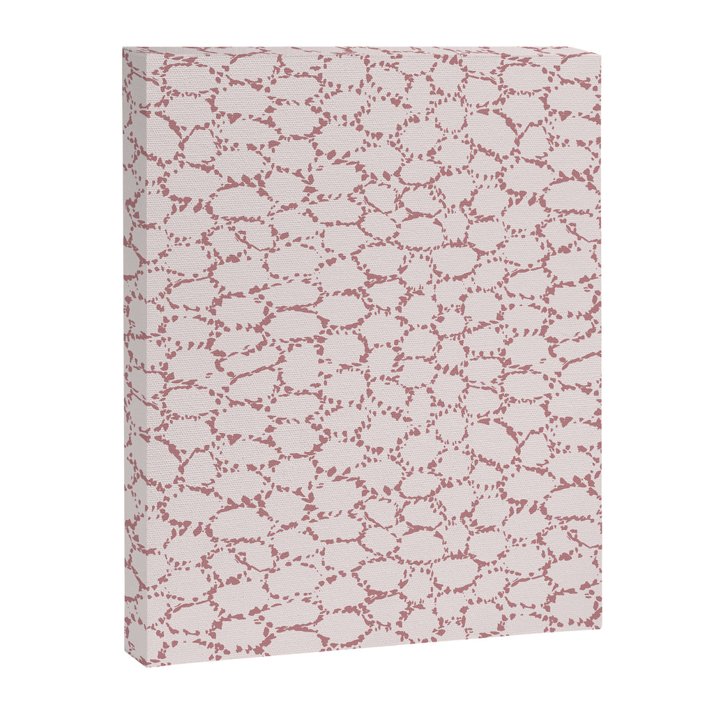 Abstract organic dots - dirty pink pattern Canvas Print Gallery Image 8