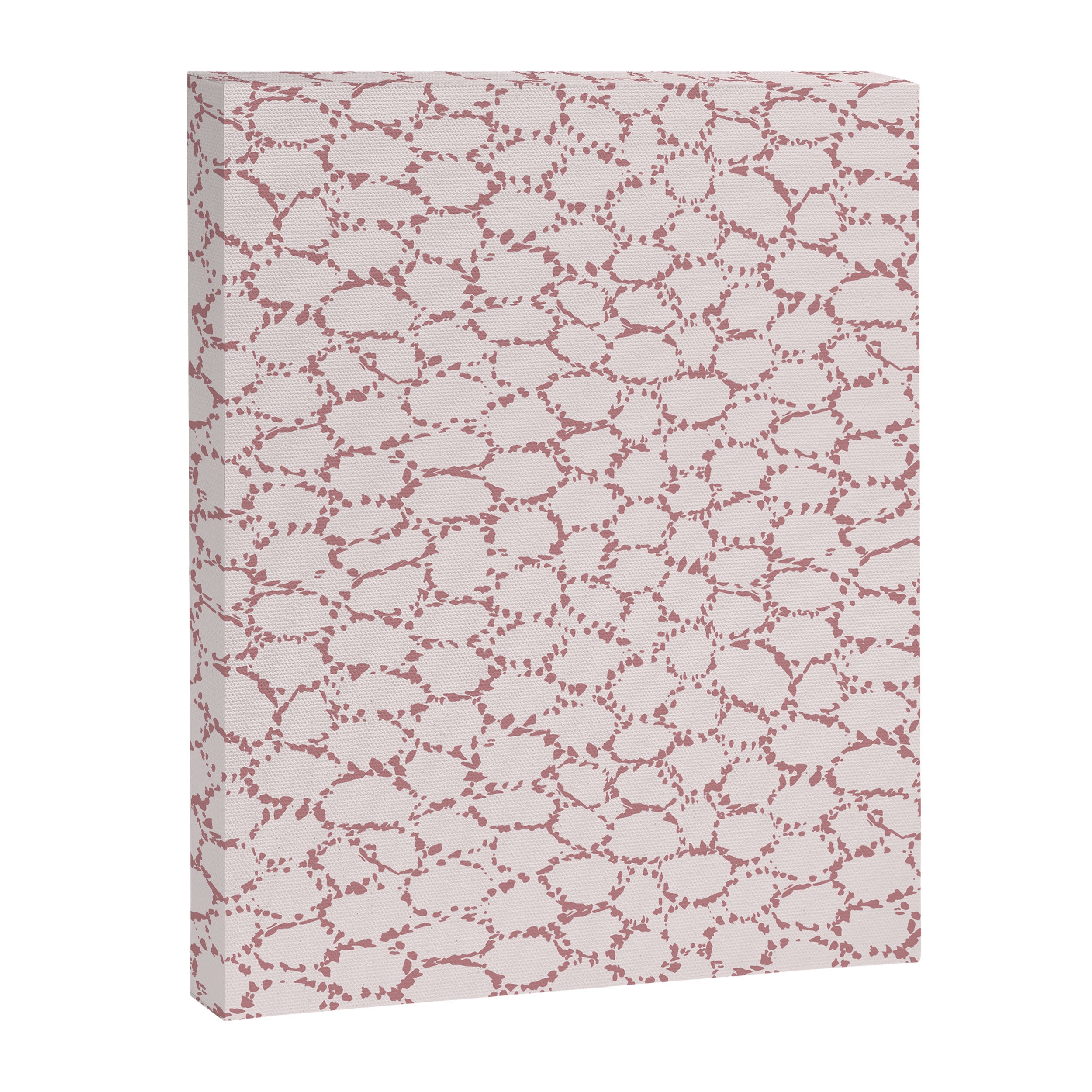 Abstract organic dots - dirty pink pattern Canvas Print Gallery Image 8