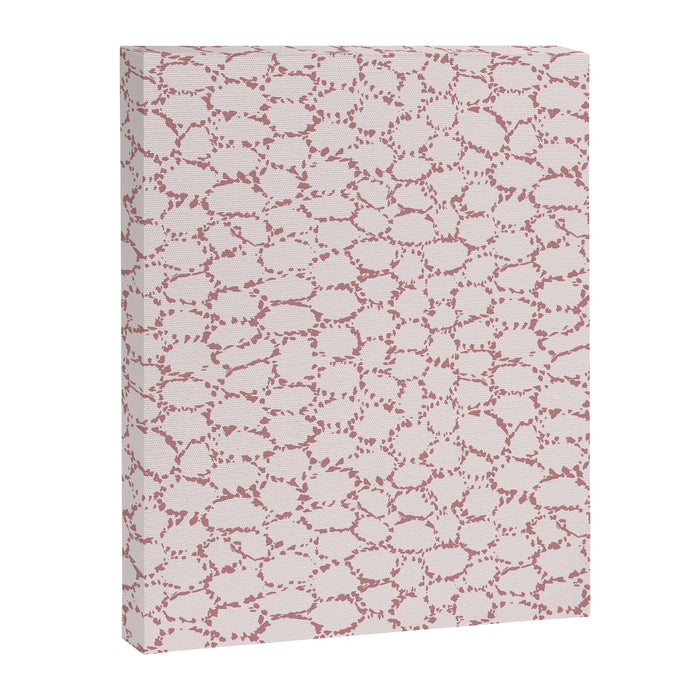 Abstract organic dots - dirty pink pattern Canvas Print Gallery Image 1