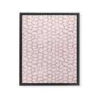 Abstract organic dots - dirty pink pattern Framed Canvas Print Gallery Image 8