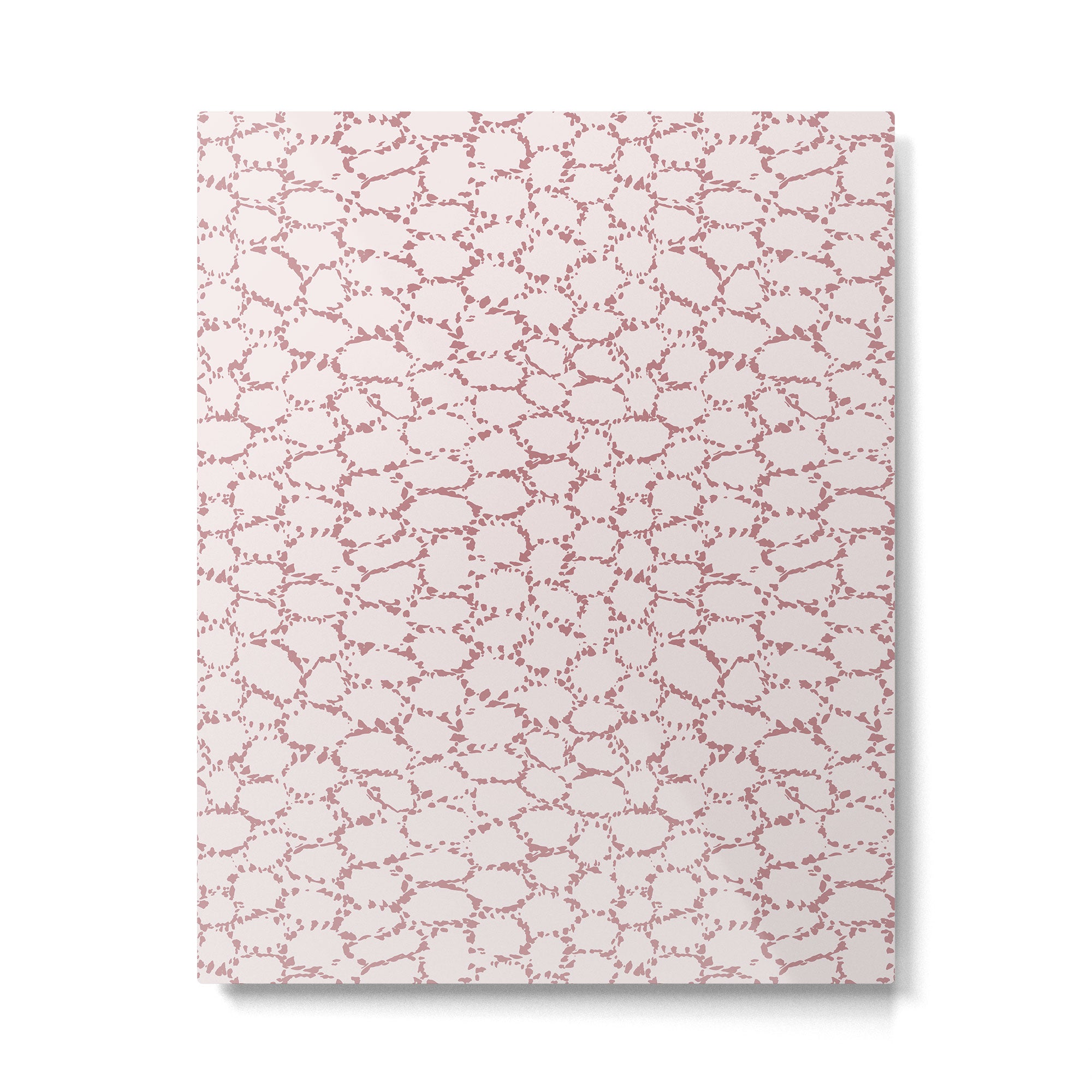 Abstract organic dots - dirty pink pattern Metal Print Gallery Image 6