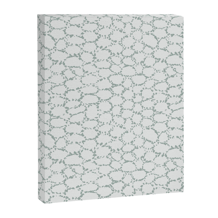 Abstract organic dots - dusty mint - pastel muted green pattern Canvas Print Gallery Image 1