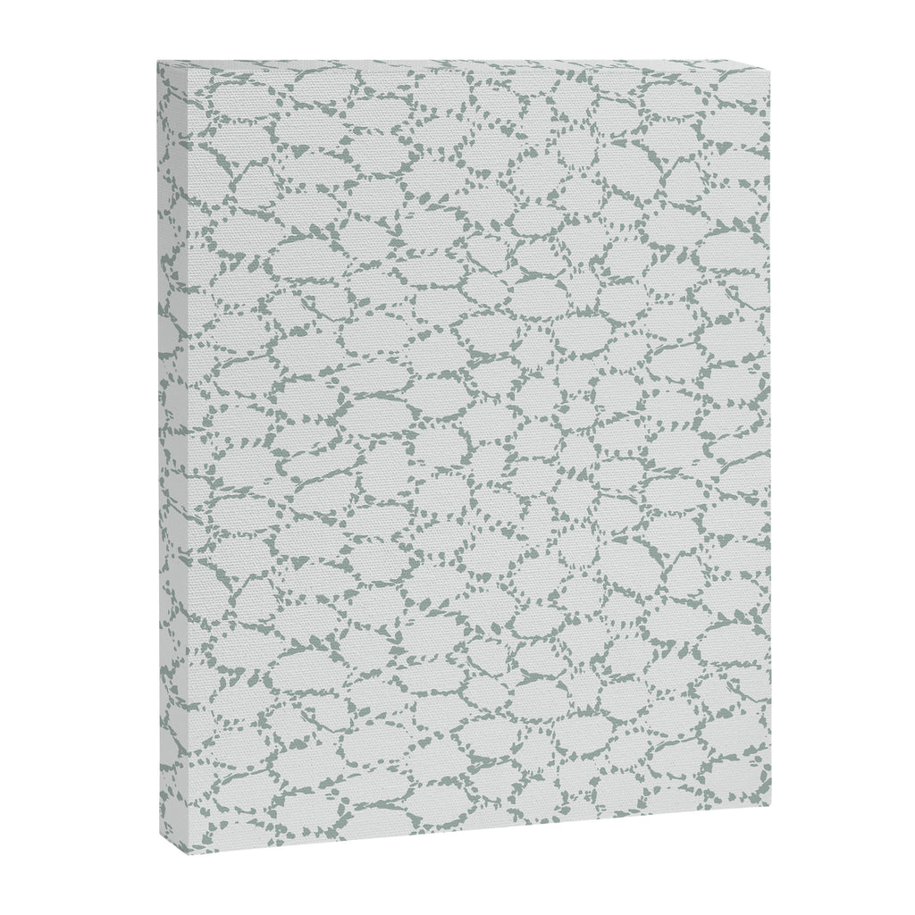 Abstract organic dots - dusty mint - pastel muted green pattern Canvas Print Gallery Image 8
