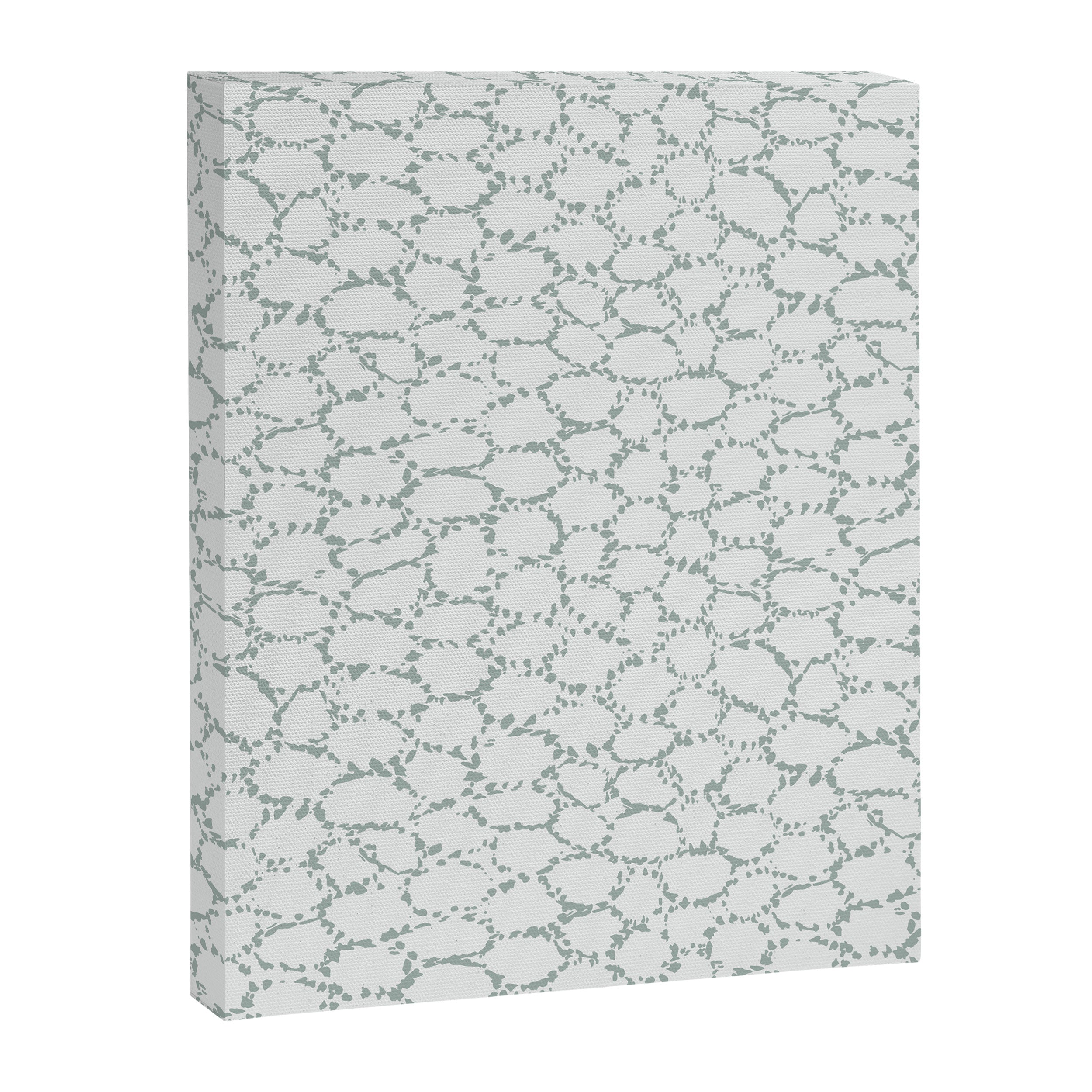 Abstract organic dots - dusty mint - pastel muted green pattern Canvas Print Gallery Image 8