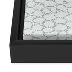 Abstract organic dots - dusty mint - pastel muted green pattern Framed Canvas Print Gallery Image 3