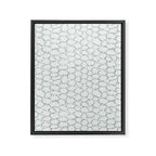 Abstract organic dots - dusty mint - pastel muted green pattern Framed Canvas Print Gallery Image 8