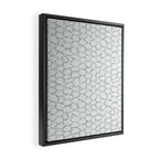 Abstract organic dots - dusty mint - pastel muted green pattern Framed Canvas Print Gallery Image 2