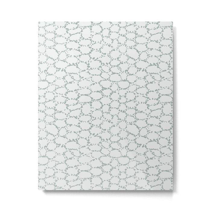 Abstract organic dots - dusty mint - pastel muted green pattern Metal Print Gallery Image 1