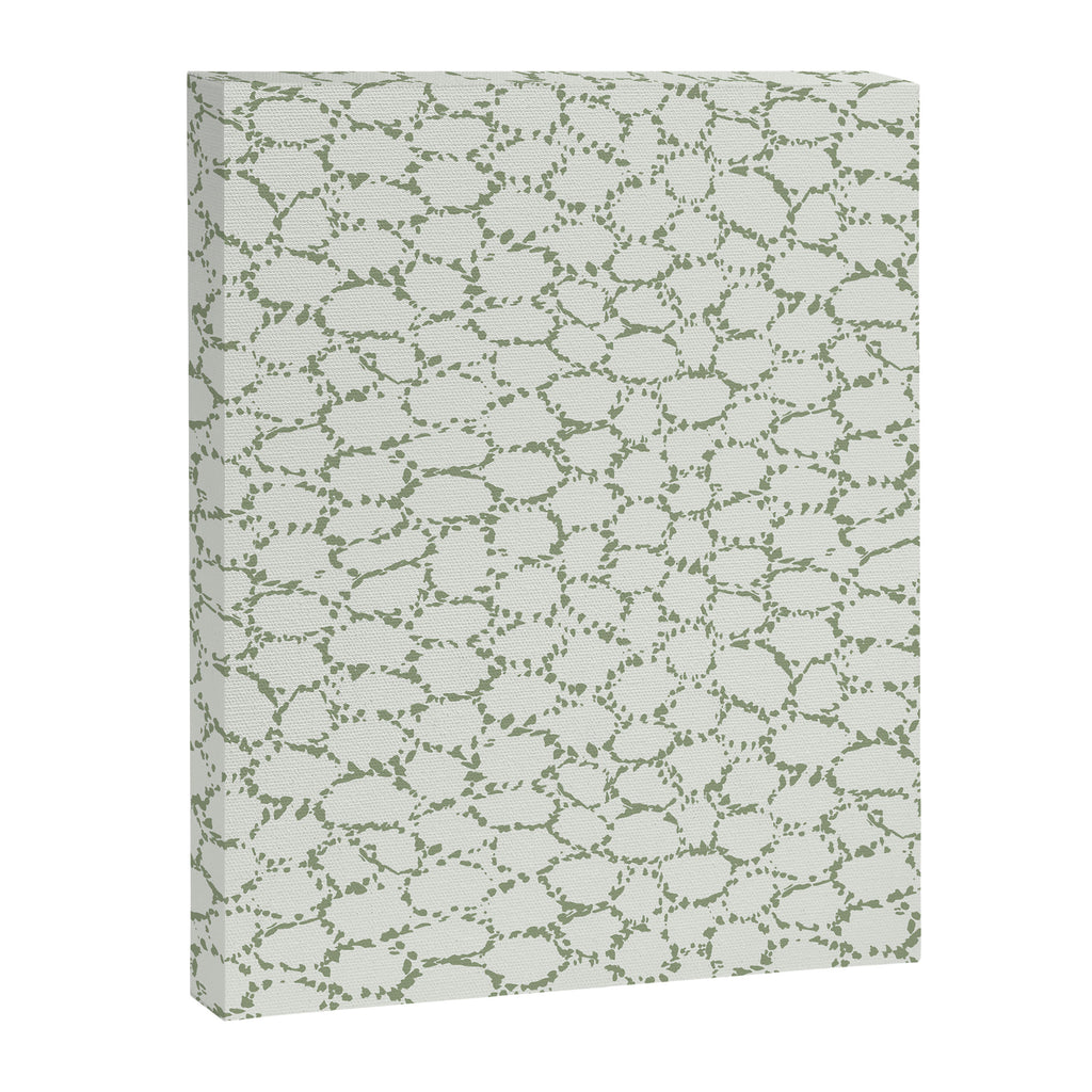 Abstract organic dots - pastel sage green pattern Canvas Print Gallery Image 8