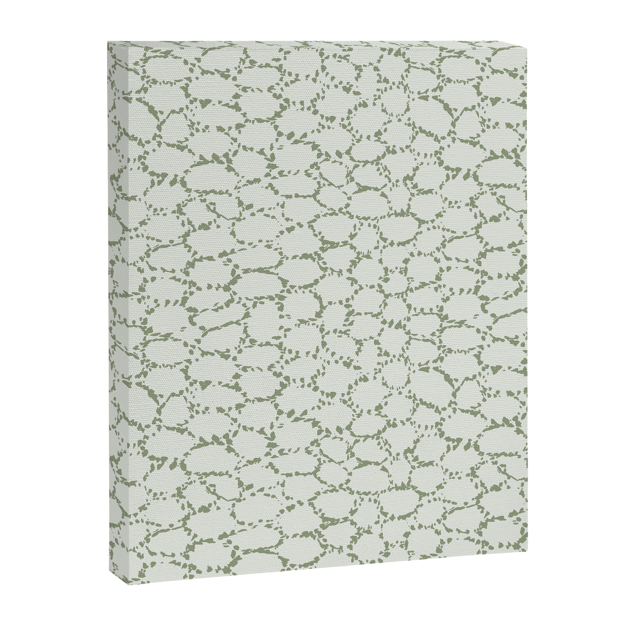 Abstract organic dots - pastel sage green pattern Canvas Print Gallery Image 8