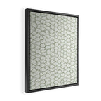 Abstract organic dots - pastel sage green pattern Framed Canvas Print Gallery Image 2