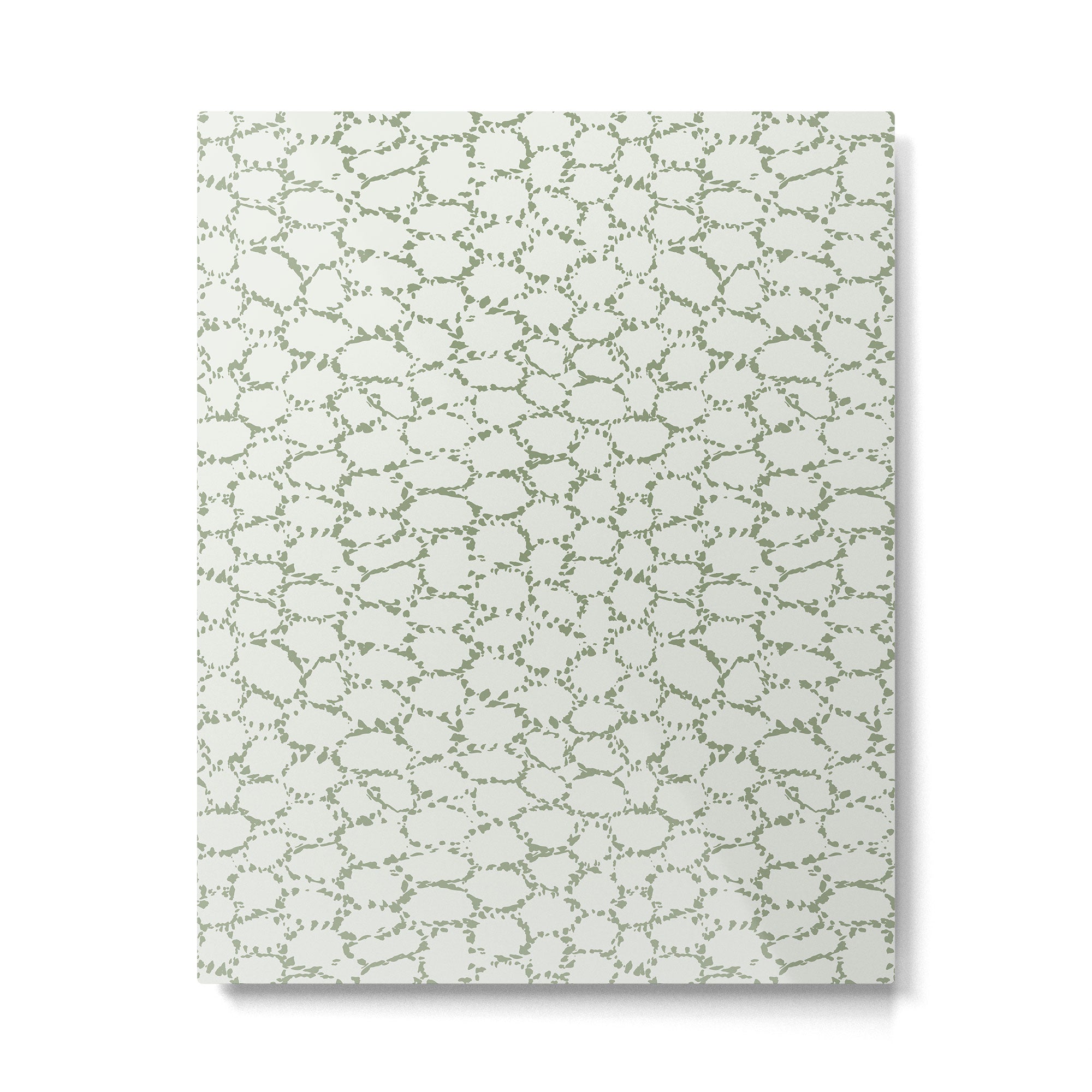 Abstract organic dots - pastel sage green pattern Metal Print Gallery Image 6
