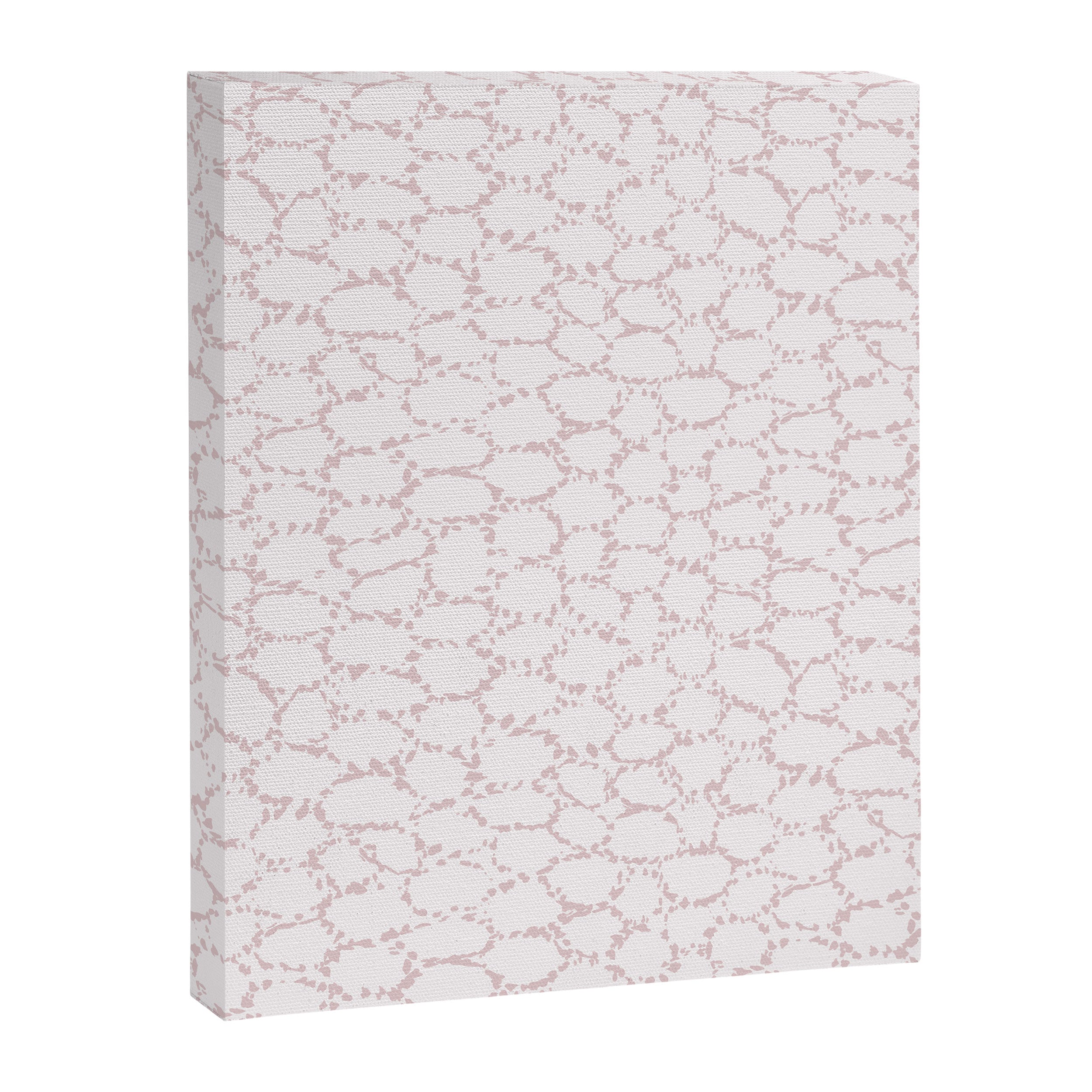 Abstract organic dots - soft baby pink pattern Canvas Print Gallery Image 8