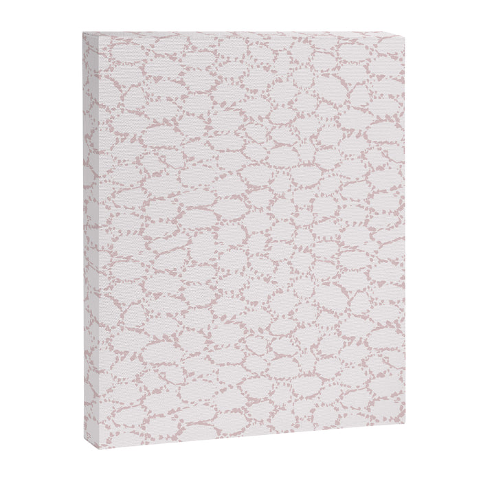 Abstract organic dots - soft baby pink pattern Canvas Print Gallery Image 1