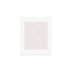Abstract organic dots - soft baby pink pattern Art Print Gallery Image 1