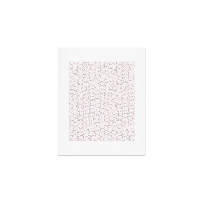 Abstract organic dots - soft baby pink pattern Art Print Gallery Image 1