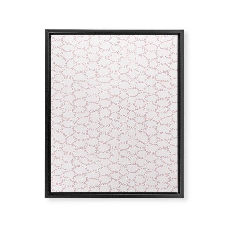 Abstract organic dots - soft baby pink pattern Framed Canvas Print Gallery Image 8